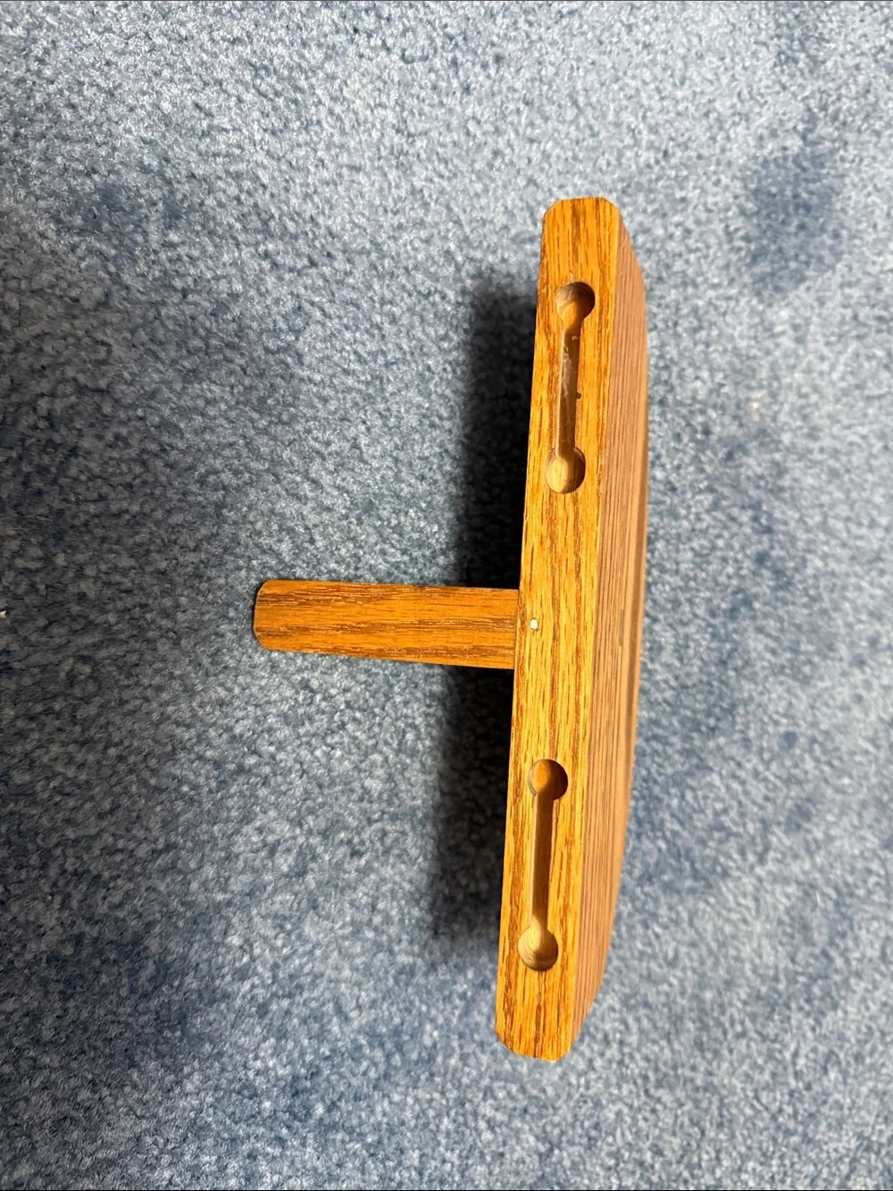 Hand Crafted Brown Wall Peg Shelf
